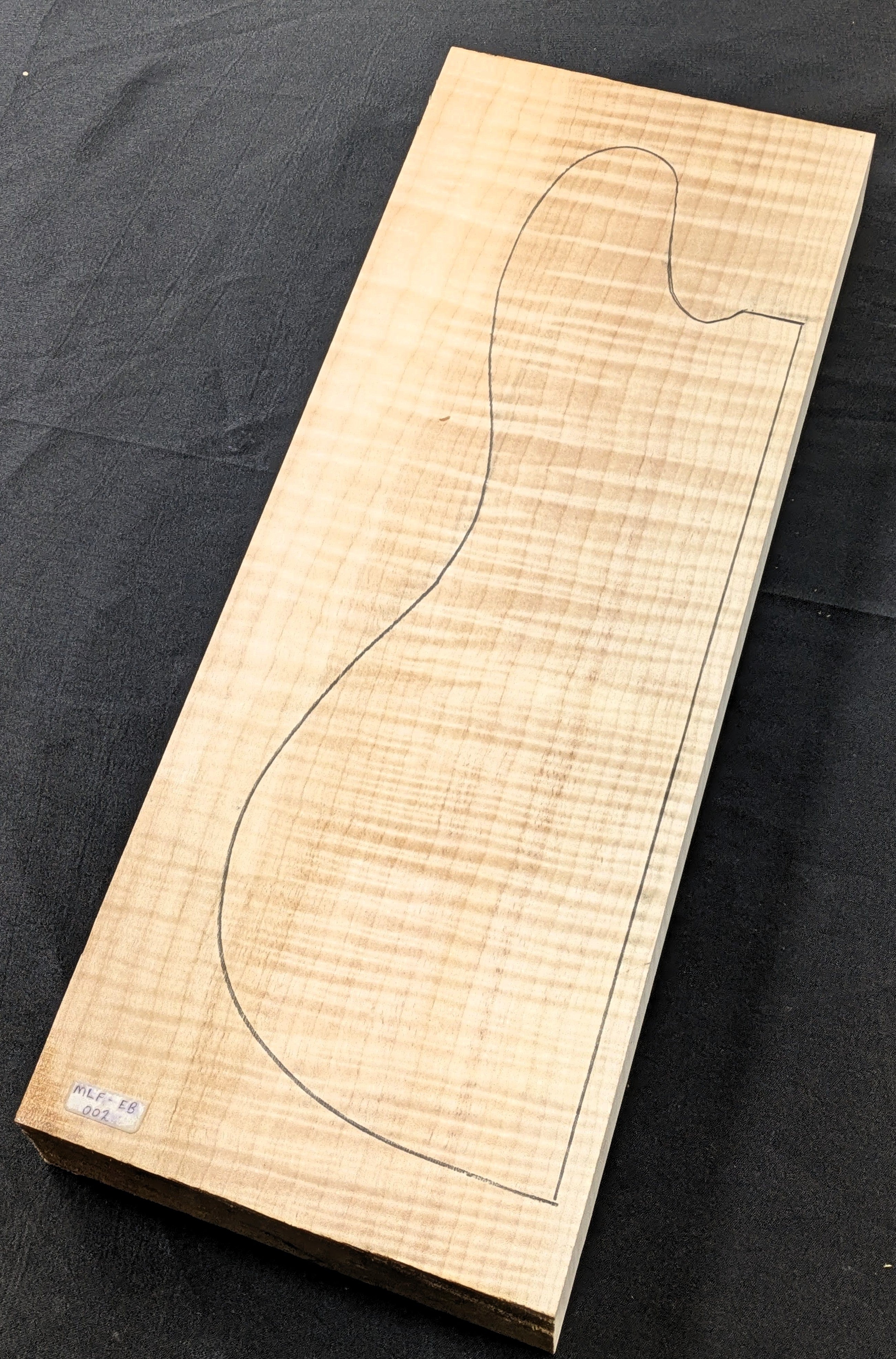 【最終値下げ】イエロー フレイムメイプル エレキギター（無言購入ご遠慮ください） ビッグリーフフレイムメイプル 5A グレード エレキギター材 ビレット