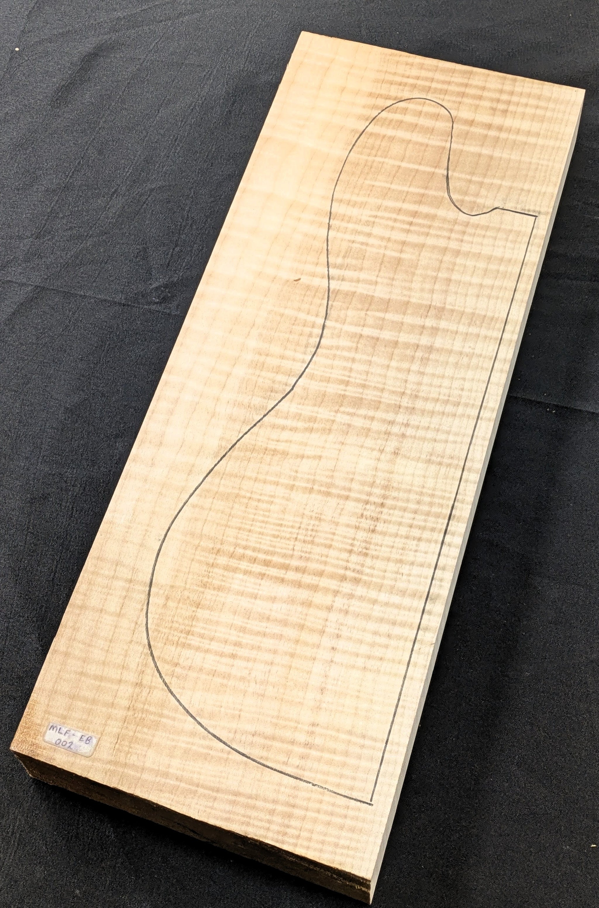 ビッグリーフフレイムメイプル 5A グレード エレキギター材 ビレット